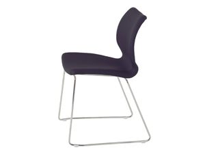 UNI 552M - Sled base upholstered polypropylene chair _ Et al.